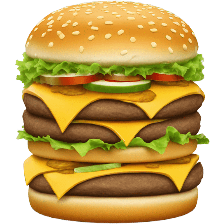 Big Mac but bigger emoji