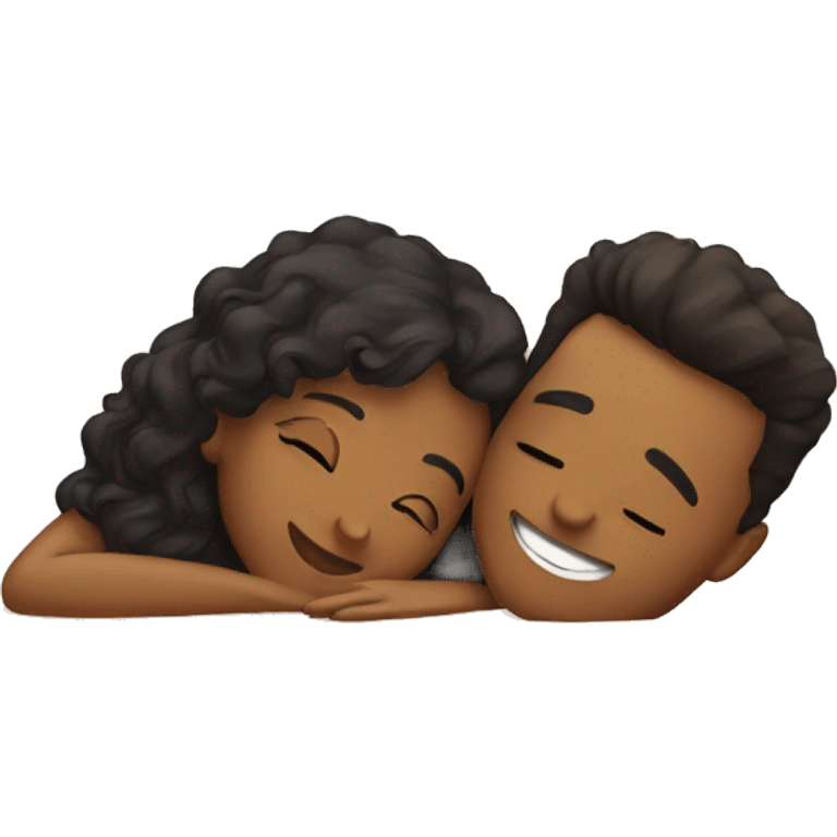 Cute couple laying together  emoji