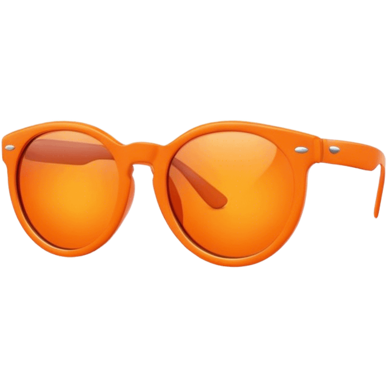 Orange sunglasses emoji