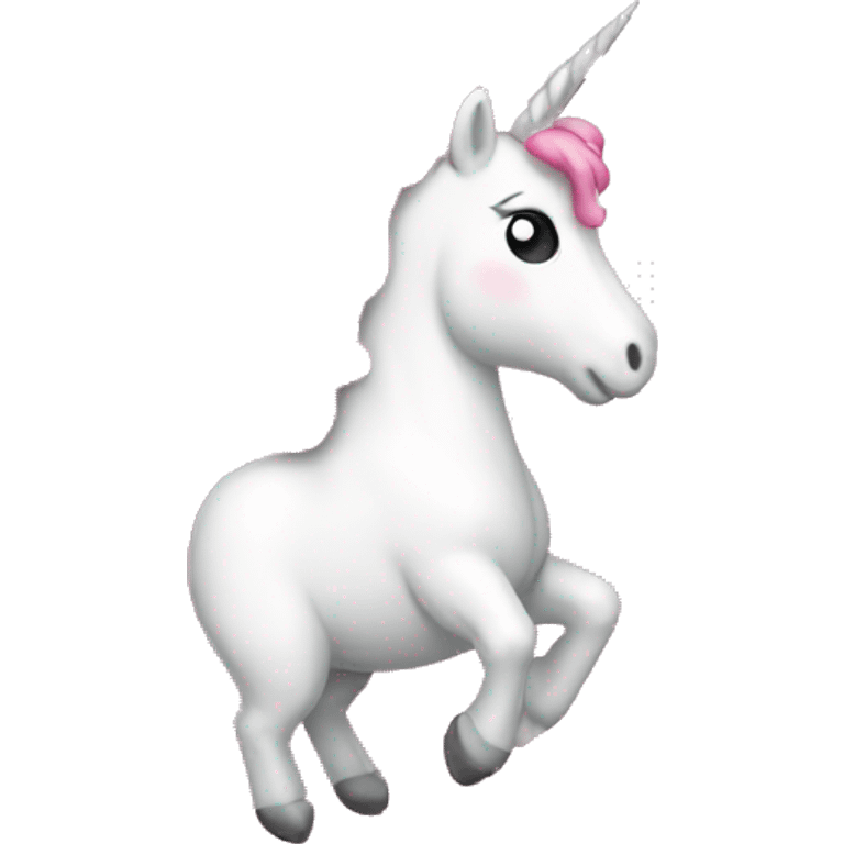 Light pink unicorn balloon  emoji