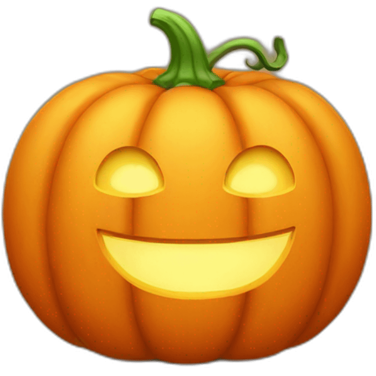 pumpkin bright orange emoji