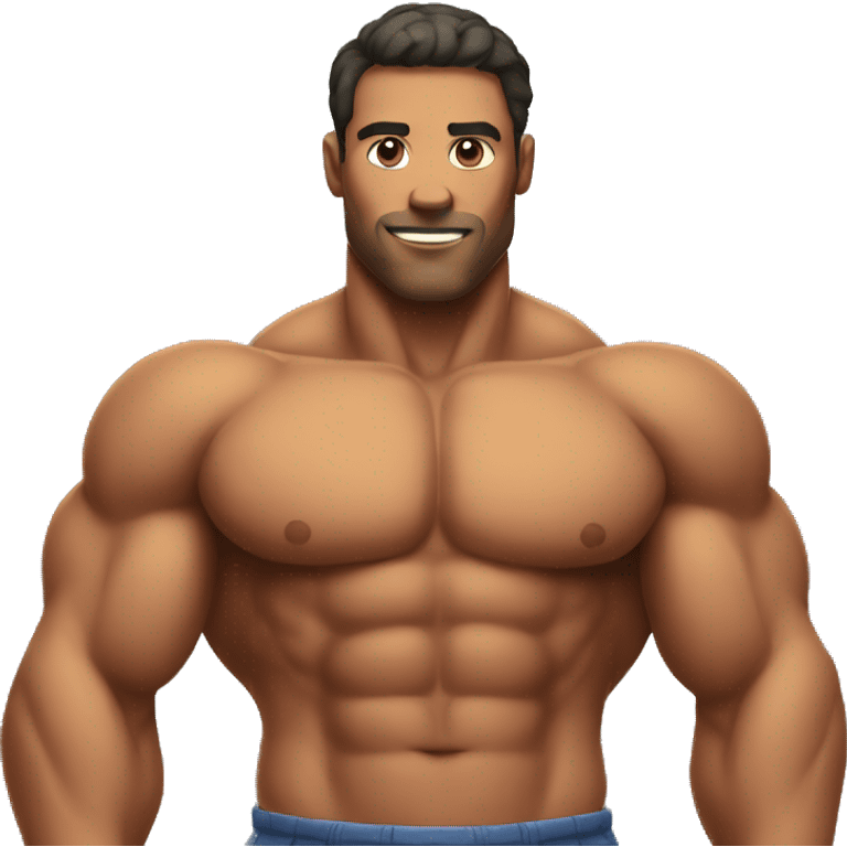 strong man with muscles  emoji