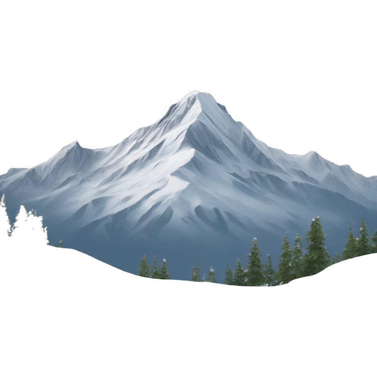 Mountain with snow  emoji