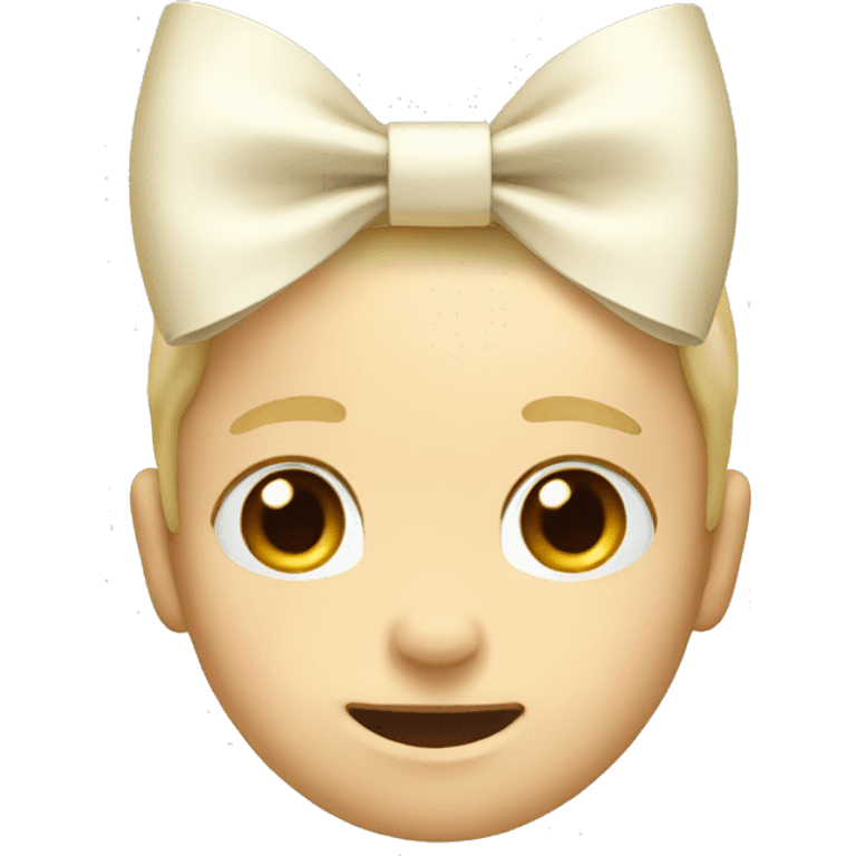 cream bow emoji