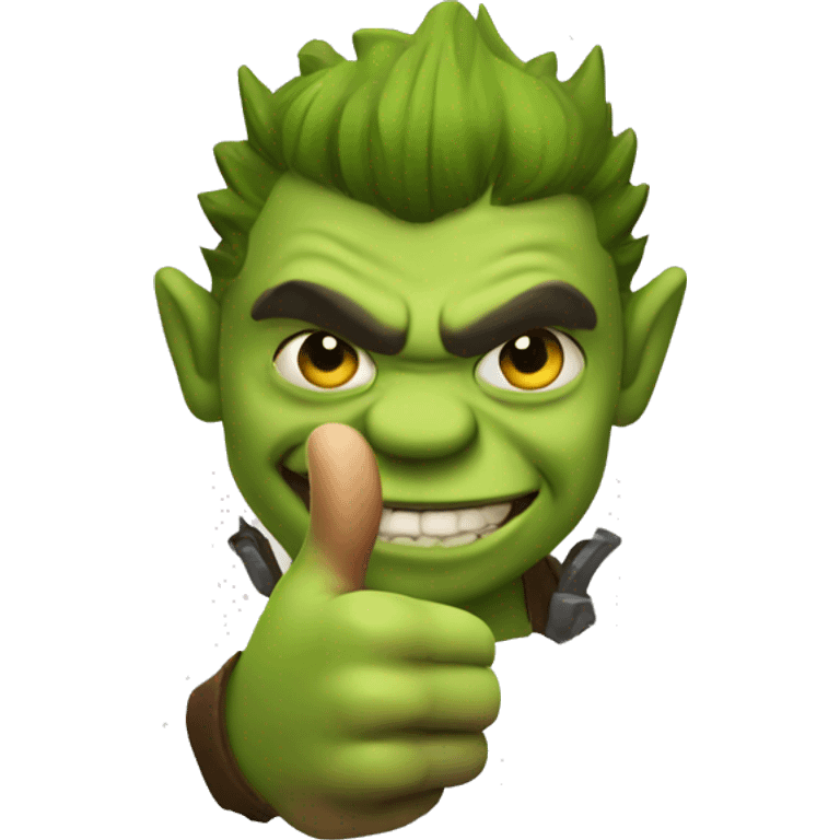 Ork thumbs up emoji