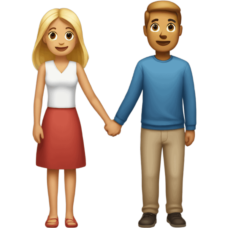 woman and man holding hands emoji