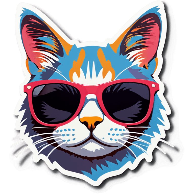 Cat with sunglasses emoji