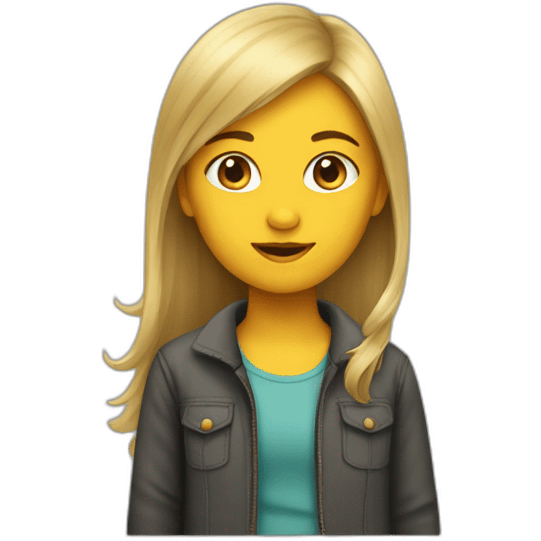 Programmer's daughter emoji