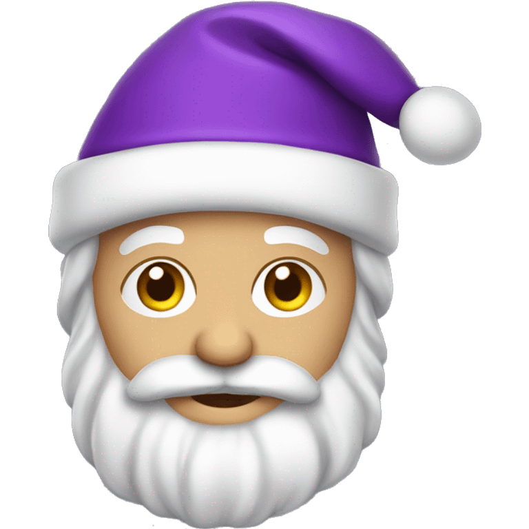 Purple Caucasian Santa Claus emoji