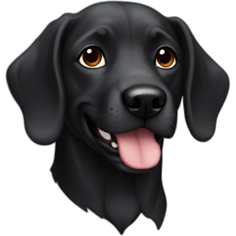 a blac dog emoji