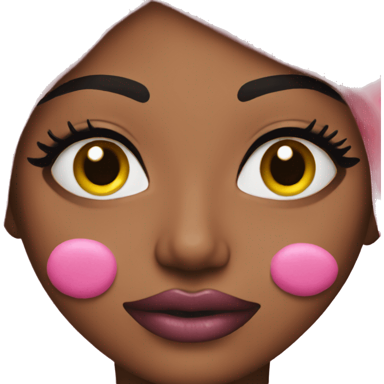 Pink makeup emoji