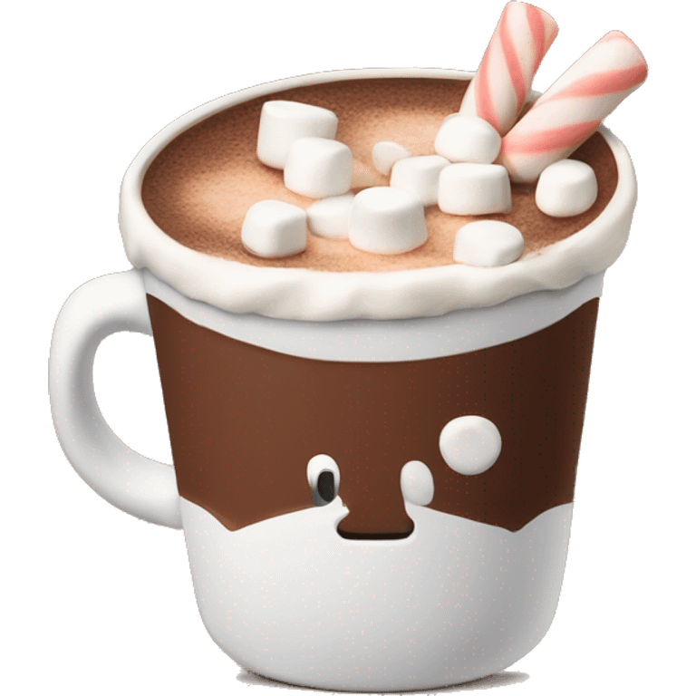 Hot chocolate with marshmallows  emoji