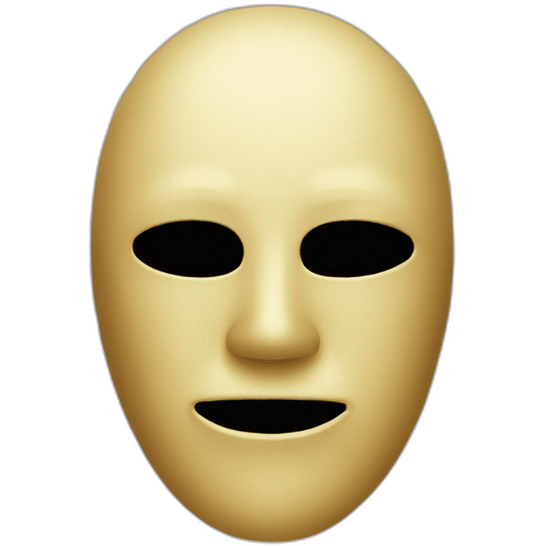 mask without mouth emoji