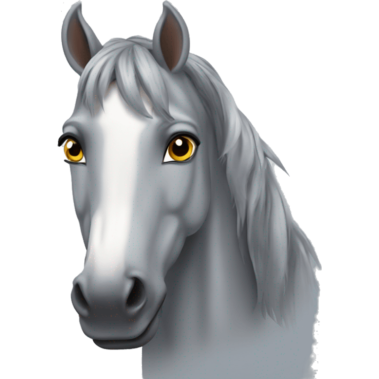 Dapple grey horse emoji