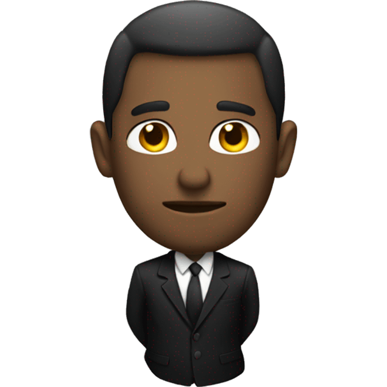 Man in a dark suit emoji