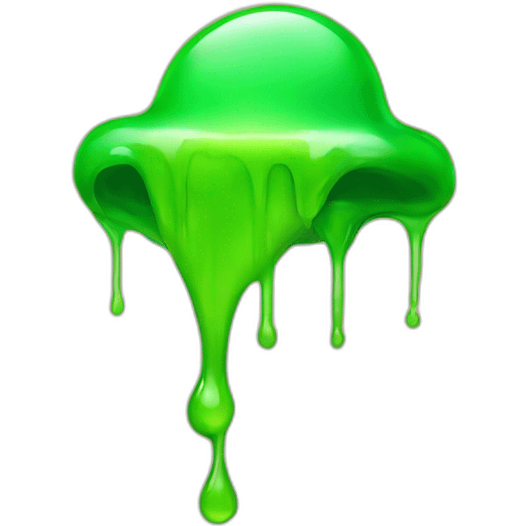 Slime dripping off a green checkmark emoji