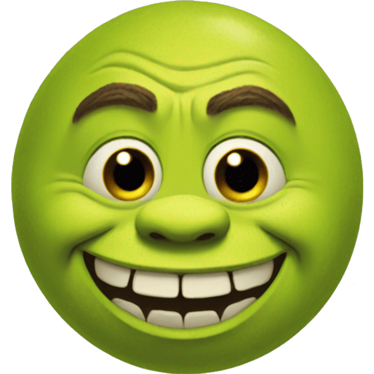 Shrek smiley ball creepy emoji