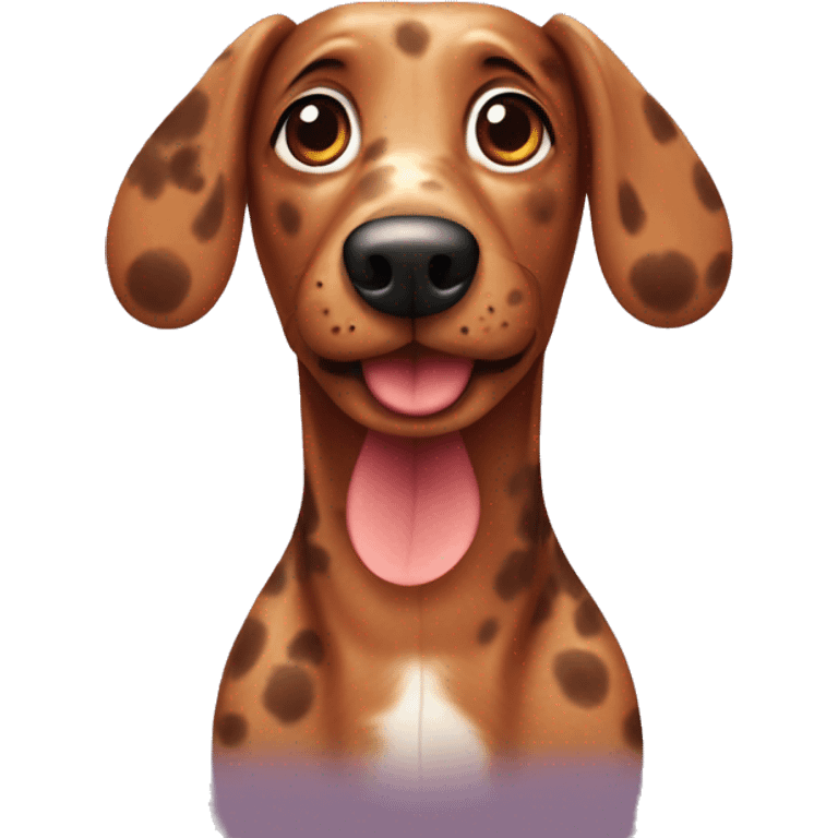 Speckled Sausage dog  emoji