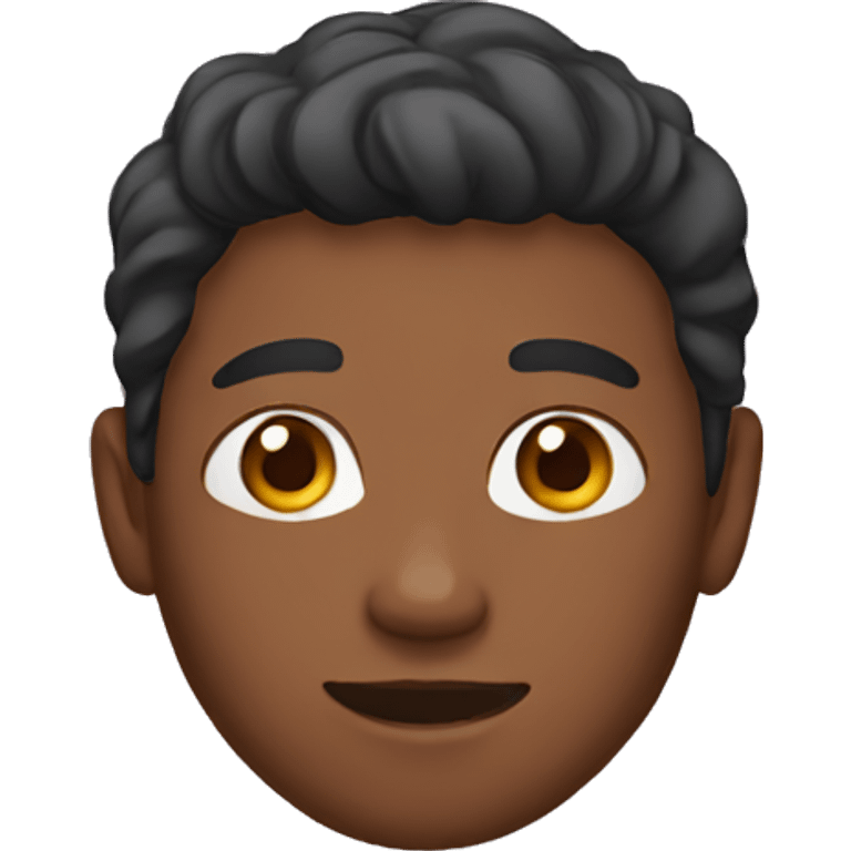 brown skin male emoji