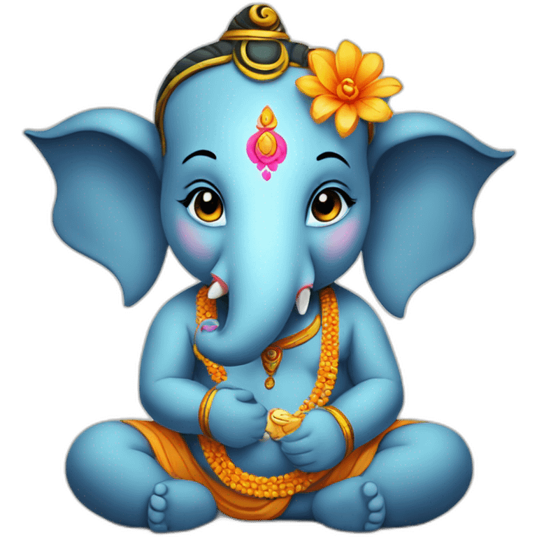 Cute ganpati bappa emoji