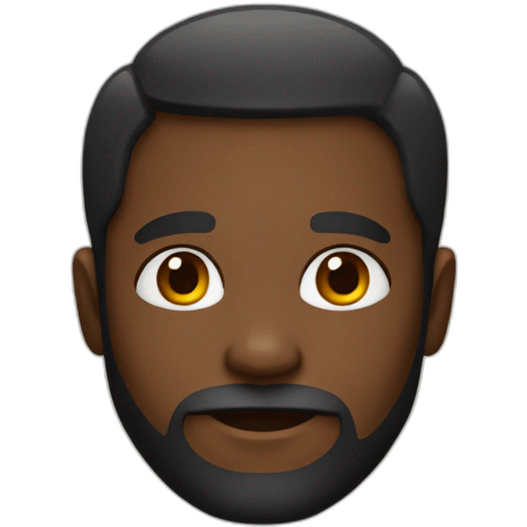 black man with beard emoji