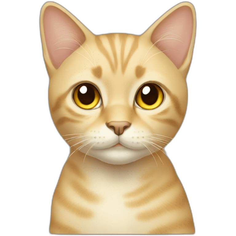 Blond cat short hair emoji