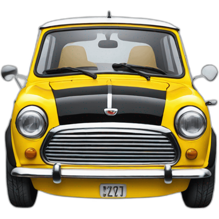 yellow classic mini cooper emoji