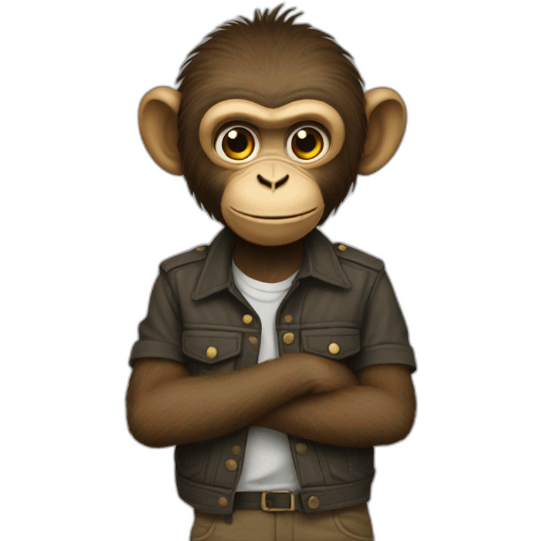 GigaChad meme Monkey emoji