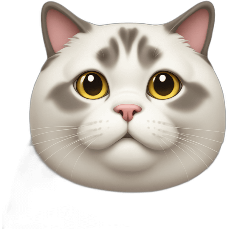 chonky obese cat emoji