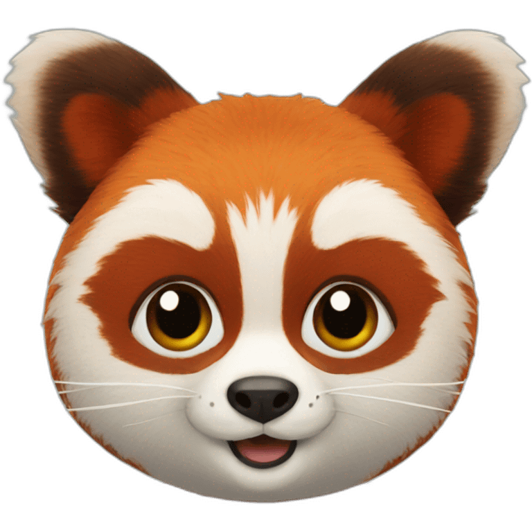 red panda on the plane emoji