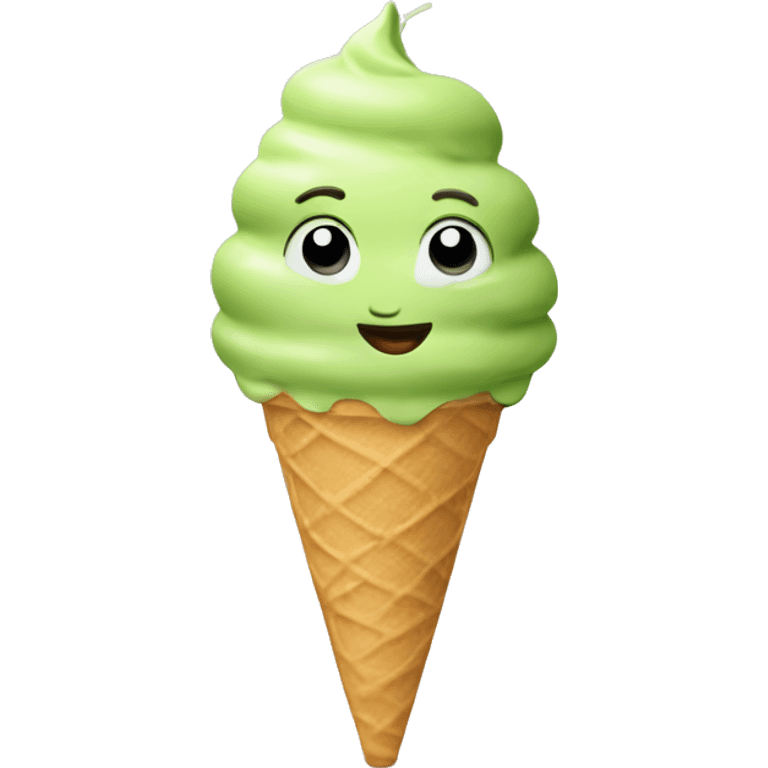 Pistache ice Cream  emoji