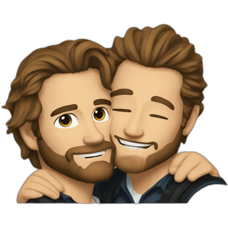 Jake gyllenhaal and heath ledger cowboys hugging emoji