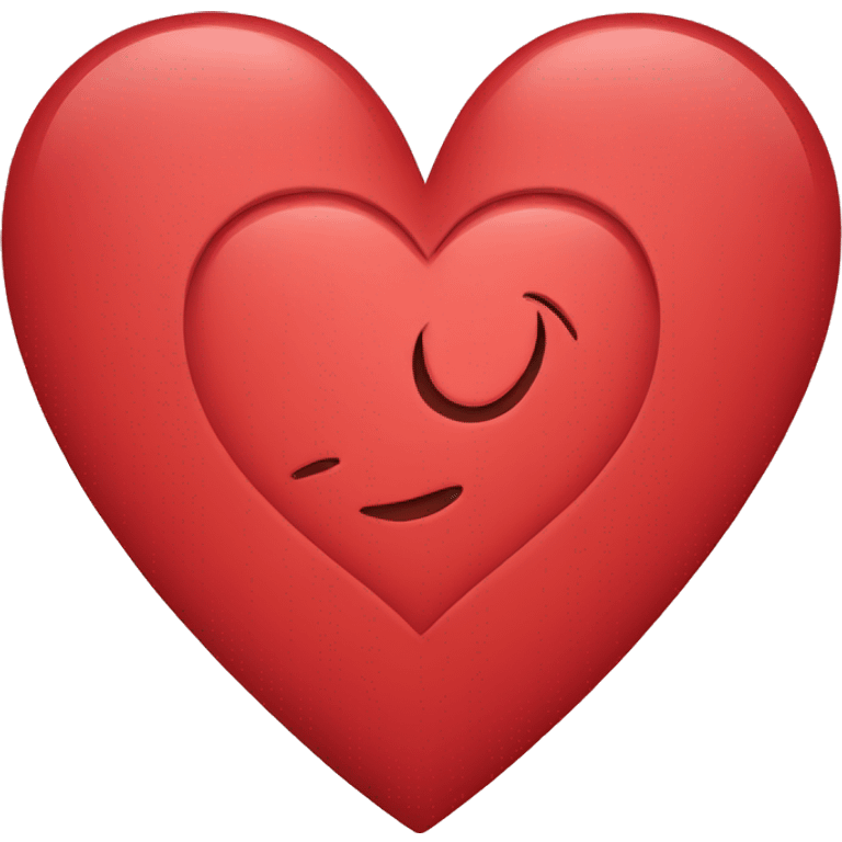 Red heart with the logo 7LOVE inside  emoji