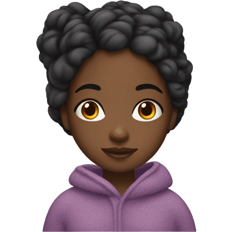 black girl cozy emoji