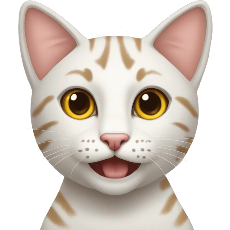 Gatto accaldato con l'affanno  emoji