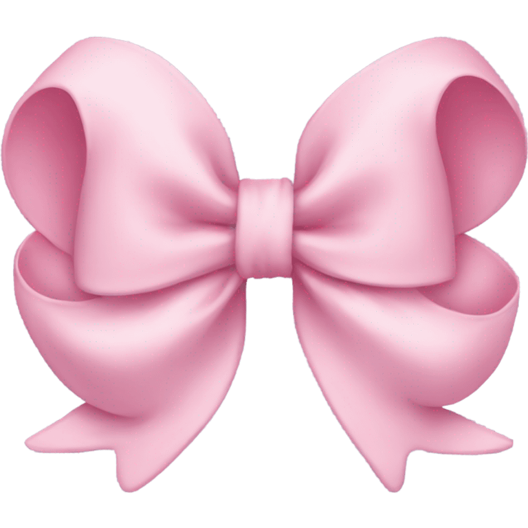 Pastel pink bow emoji