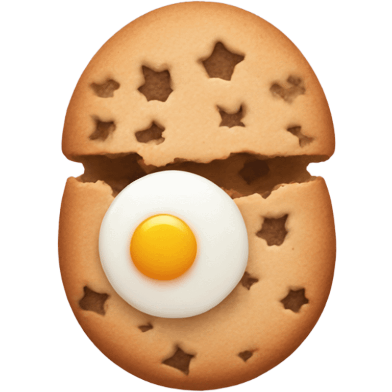 Egg making cookies  emoji