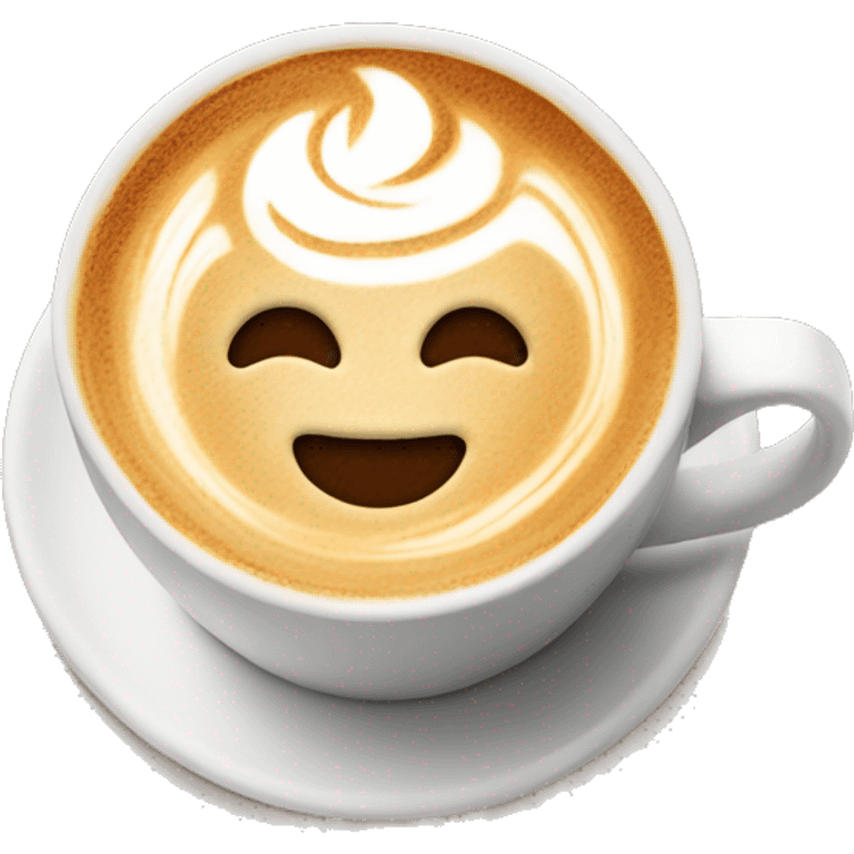 latte art emoji