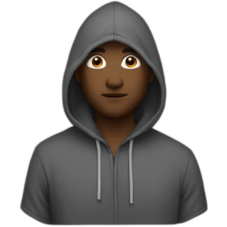 man with hoodie emoji