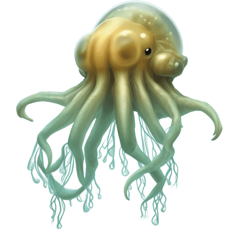 A jellyfish dinosaur  emoji