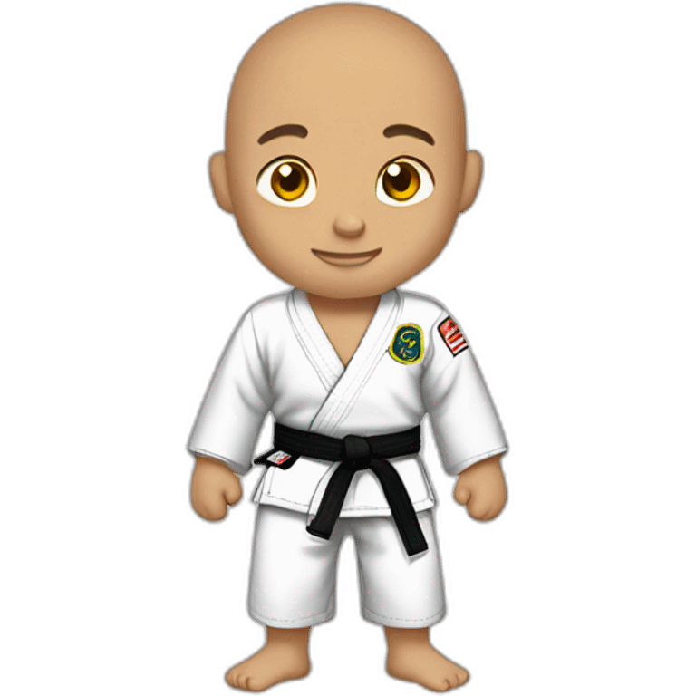 young man brazilian jiu jitsu shaved head emoji