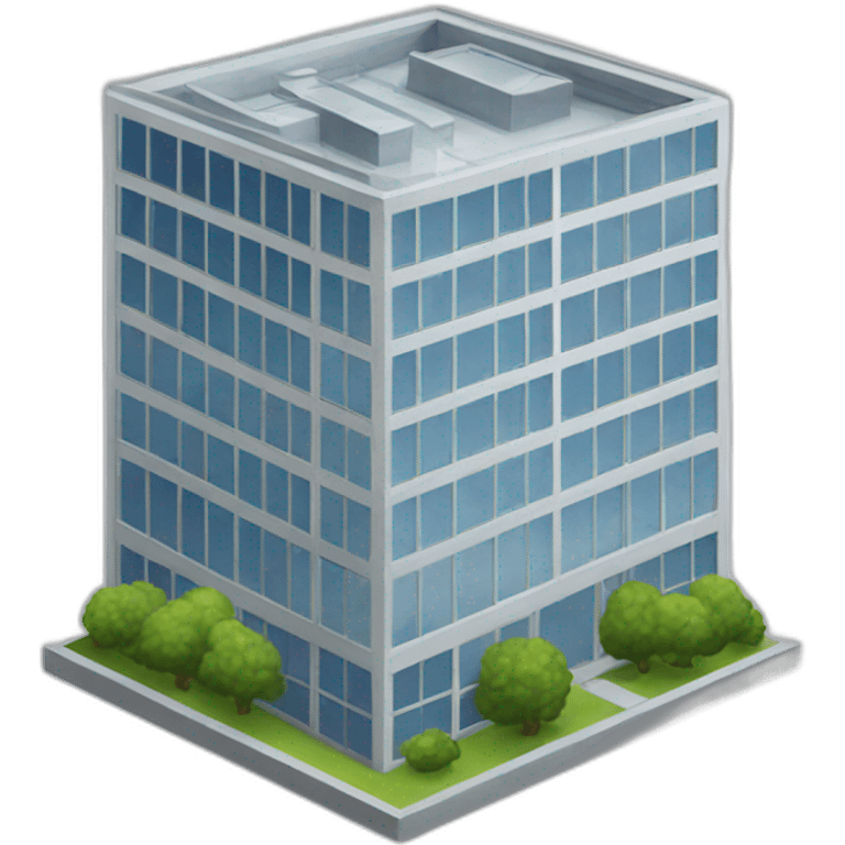 an image of an office building with windows emoji