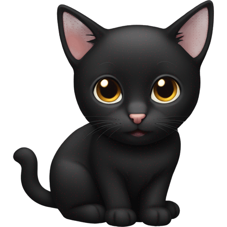 cute black cat emoji