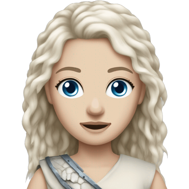 Female bone hair blue eyes game of thrones  emoji