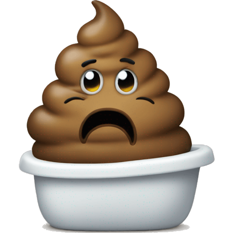 Poop emoji with add  emoji