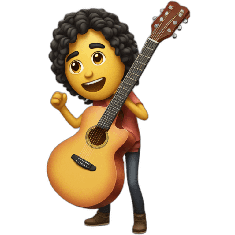 guitarra cantante emoji