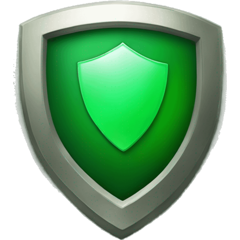 green shield with check icon for security emoji