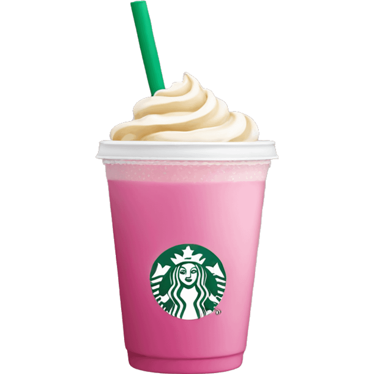 pink starbucks drink emoji