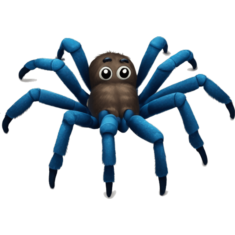 Tarantula with blue toes  emoji