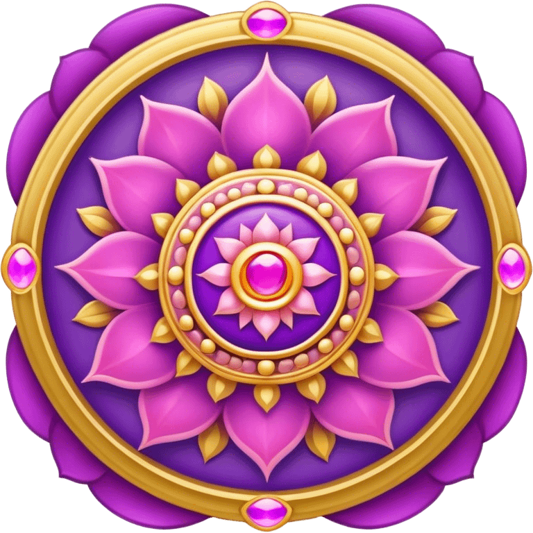 Sahasrara chakra purple pink gold emoji